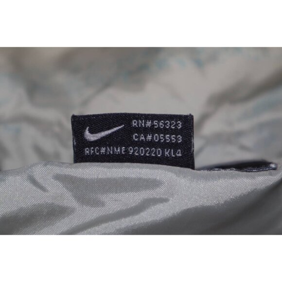 Vintage Nike 2XL Blue Hooded Windbreaker Jacket Full Zip Removable Liner 2-in-1 - Picture 12 of 16